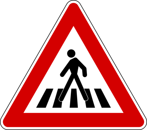 segnale attraversamento pedonale