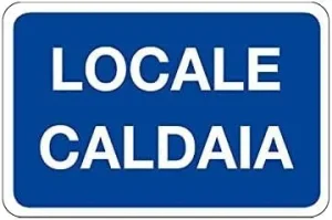 Cartello locale caldaia