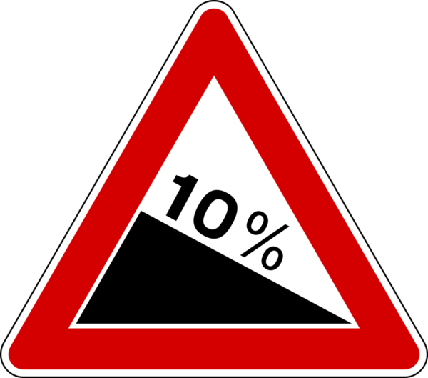 Segnale discesa pericolosa