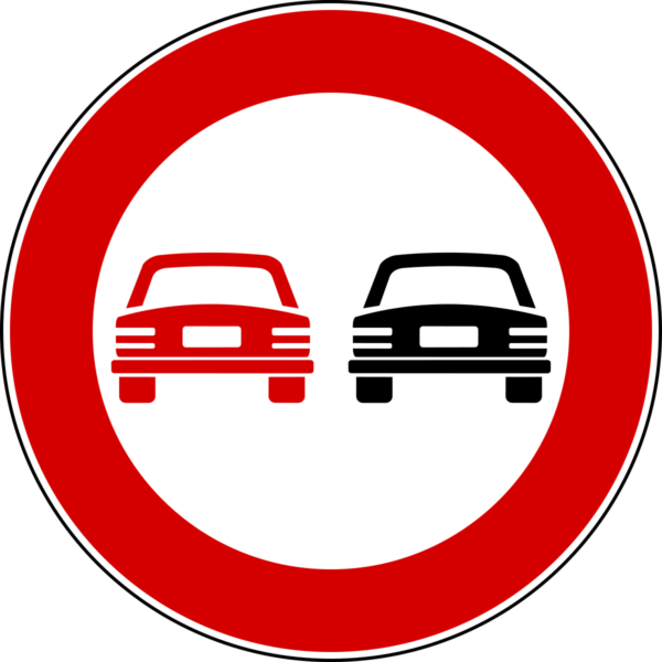 Segnale divieto di sorpasso