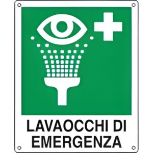 Cartello lavaocchi di emergenza
