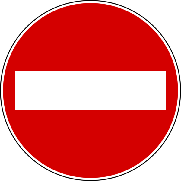 Segnale senso vietato