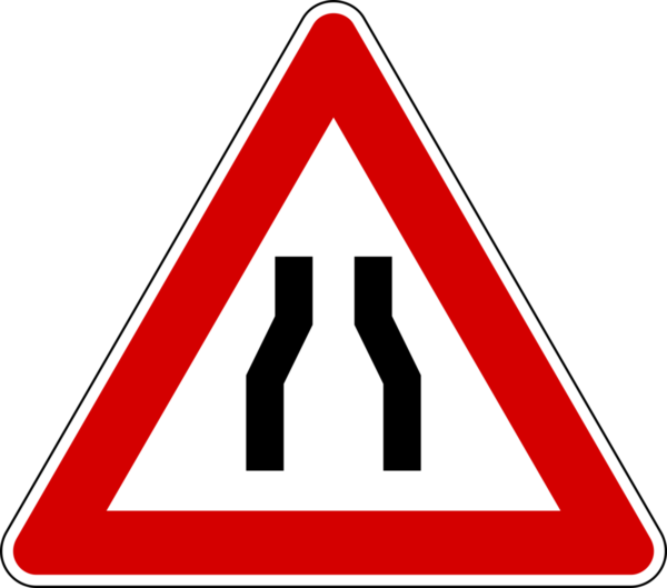 Segnale strettoia simmetrica