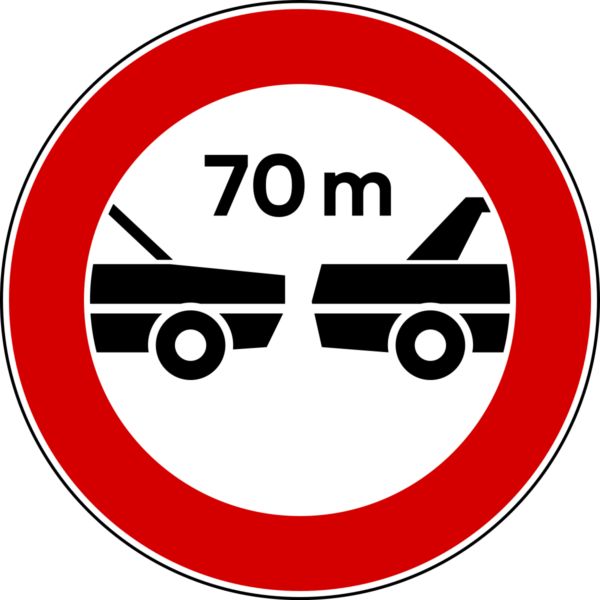 Segnale distanziamento minimo obbligatorio