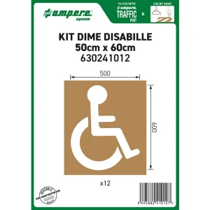 Kit dime per segnaletica aree disabili
