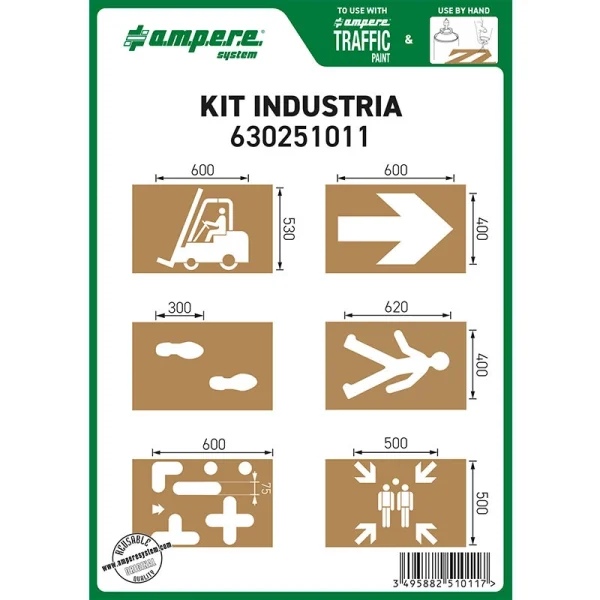 Kit dime per segnaletica aree industriali