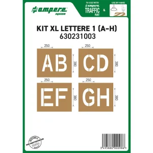 Kit dime per segnaletica sagome lettere XL