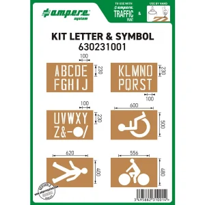 Kit dime per segnaletica sagome lettere e simboli