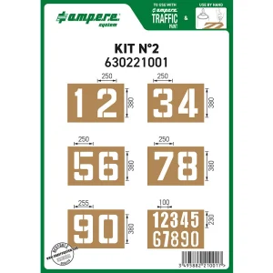 Kit dime per segnaletica sagome numeriche