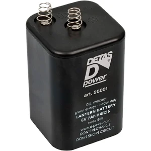Batteria 6V 4R25 7Ah per segnalatori luminosi