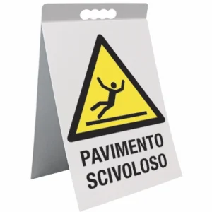 Cavalletto bifacciale in PVC Pavimento scivoloso