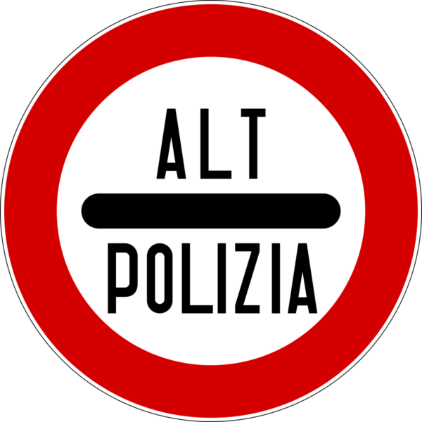 Segnale Alt Polizia