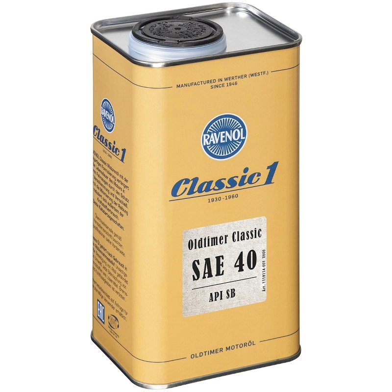 Olio motore Ravenol Oldtimer Classic SAE 40 API SB
