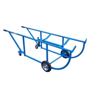 Carrello portafusti ribaltabile 4 ruote in gomma piena portata 300 Kg