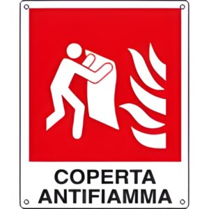 Cartello coperta antifiamma