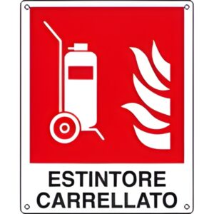 Cartello estintore carrellato