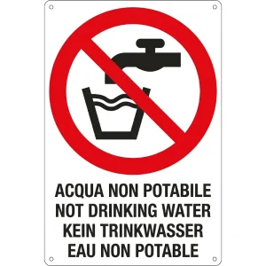 Cartello Acqua non potabile