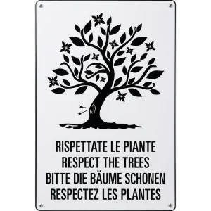 Cartello Rispettate le piante