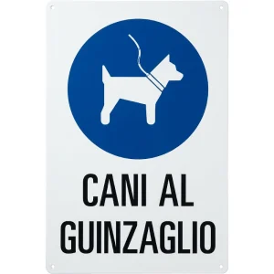 Cartello Cani al guinzaglio