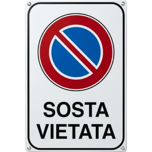 Cartello Sosta Vietata