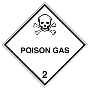 Etichetta IATA 2 Poison GAS