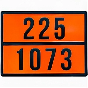 Cartello trasporto Ossigeno Liquido Refrigerato 225/1073