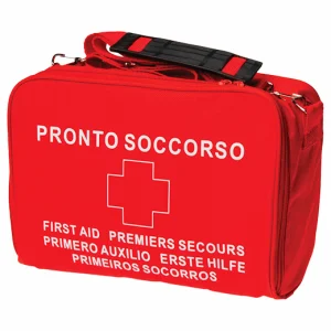 Borsa Pronto Soccorso rossa con presidi Allegato 2