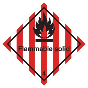 Etichetta IATA 4 Flammable Solid