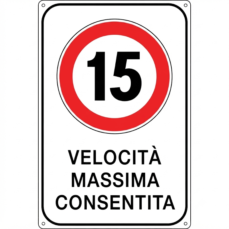 Cartello Velocità Massima Consentita