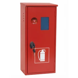 Cassetta porta estintore 9/12 kg in acciaio con serratura