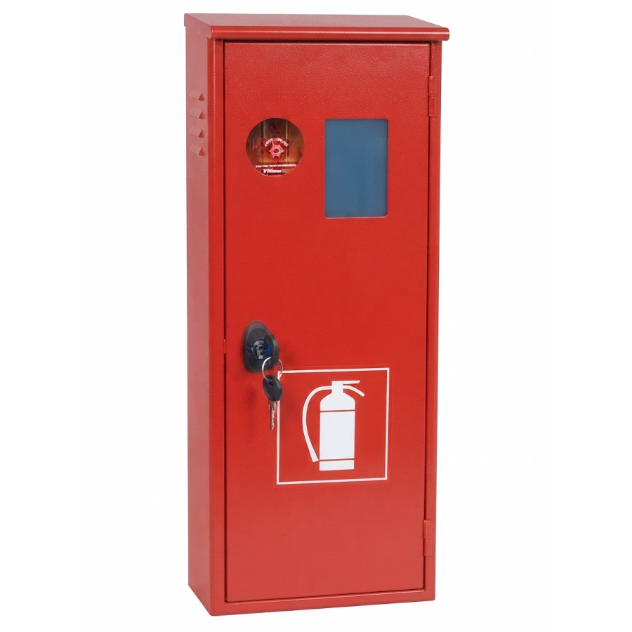 Cassetta porta estintore 5 kg in acciaio con serratura